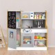 Bucatarie din lemn pentru copii cu accesorii 90.3 x 31 x 90 cm Ecotoys TL053001