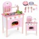 Bucatarie din lemn pentru copii cu accesorii 48 x 26 x 76.5 cm Ecotoys HM232570