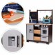 Bucatarie din lemn pentru copii cu accesorii 74 x 29.5 x 96 cm Ecotoys TL40030