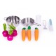 Bucatarie din lemn pentru copii cu accesorii 74 x 29.5 x 96 cm Ecotoys TL40030