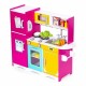 Bucatarie din lemn pentru copii cu accesorii 92 x 29.5 x 83 cm Ecotoys TL40027