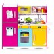 Bucatarie din lemn pentru copii cu accesorii 92 x 29.5 x 83 cm Ecotoys TL40027