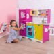 Bucatarie din lemn pentru copii cu accesorii 92 x 29.5 x 83 cm Ecotoys TL40027