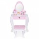 Masuta de toaleta pentru copii cu oglinda si 7 accesorii 54 x 38 x 88 cm Ecotoys 2950 - Roz