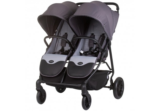 Carucior gemeni Chipolino Top Stars anthracite
