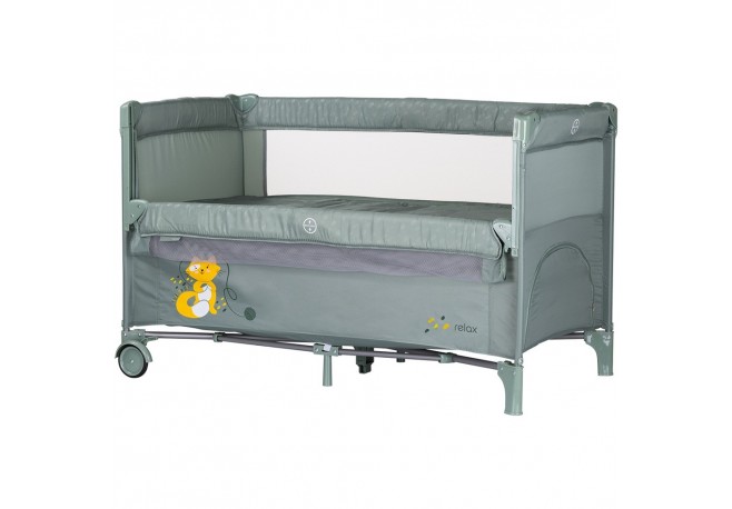 Patut pliabil Chipolino Relax basil cu laterala culisanta