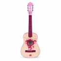 Chitara din lemn pentru copii cu 6 corzi Ecotoys HX18022-30 76 X 28 cm - Roz
