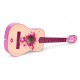 Chitara din lemn pentru copii cu 6 corzi Ecotoys HX18022-30 76 X 28 cm - Roz