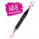 Set de 168 markere colorate cu alcool varf dublu Nukido NK-914