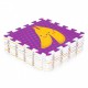 Salteluta de joaca pentru copii 86 x 86 x 1 cm IPlay 0393 - Fructe si legume