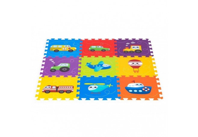 Salteluta de joaca pentru copii 86 x 86 x 1 cm IPlay 0392 - Vehicule