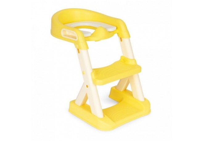 Reductor toaleta cu scara pentru copii Ecotoys HA-P23S - Galben