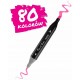 Set de 80 markere colorate cu alcool varf dublu Nukido NK-912