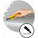 Salteluta de joaca multifunctionala tip puzzle 180 x 120 cm Massido 650100 - Gri