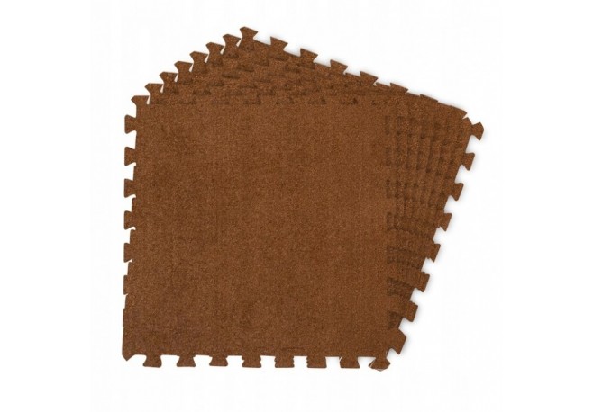 Salteluta de joaca multifunctionala tip puzzle 180 x 120 cm Massido 650102 - Maro