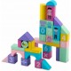 Set educational cu blocuri din lemn 100 bucati Ricokids RK-871