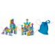 Set educational cu blocuri din lemn 100 bucati Ricokids RK-871
