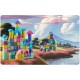 Set educational cu blocuri din lemn 100 bucati Ricokids RK-871