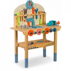 Atelier de lucru din lemn cu accesorii incluse 60 x 30 x 75.5 cm Ricokids RK-876