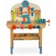 Atelier de lucru din lemn cu accesorii incluse 60 x 30 x 75.5 cm Ricokids RK-876