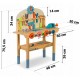 Atelier de lucru din lemn cu accesorii incluse 60 x 30 x 75.5 cm Ricokids RK-876