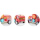 Antemergator din lemn tip masina de pompieri si diverse activitati 48 x 27.5 x 40.5 cm Ricokids RK-873