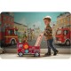 Antemergator din lemn tip masina de pompieri si diverse activitati 48 x 27.5 x 40.5 cm Ricokids RK-873