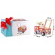 Antemergator din lemn tip masina de pompieri si diverse activitati 48 x 27.5 x 40.5 cm Ricokids RK-873
