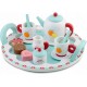 Set din lemn pentru servit ceaiul Ricokids RK-869 - Turcoaz