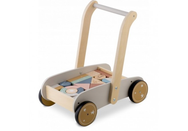 Antemergator din lemn cu blocuri din lemn incluse 26.5 x 40 x 41 cm Nukido NK-856
