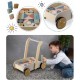 Antemergator din lemn cu blocuri din lemn incluse 26.5 x 40 x 41 cm Nukido NK-856