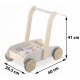 Antemergator din lemn cu blocuri din lemn incluse 26.5 x 40 x 41 cm Nukido NK-856