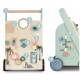 Antemergator educational din lemn cu diverse activitati 33 x 33 x 50 cm Nukido NK-857