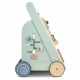 Antemergator educational din lemn cu diverse activitati 33 x 33 x 50 cm Nukido NK-857