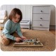 Tabla educationala din lemn cu diverse activitati 32.5 x 24 cm Nukido NK-859