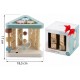 Triunghi educational din lemn cu diverse activitati 18.5 x 17 cm Nukido NK-860