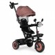 Tricicleta 3 in 1 pentru copii scaun rotativ 360 roti din spuma EVA Ecotoys WQL-066-51 - Bej - Resigilat