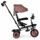 Tricicleta 3 in 1 pentru copii scaun rotativ 360 roti din spuma EVA Ecotoys WQL-066-51 - Bej - Resigilat