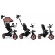 Tricicleta 3 in 1 pentru copii scaun rotativ 360 roti din spuma EVA Ecotoys WQL-066-51 - Bej - Resigilat
