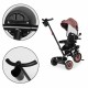 Tricicleta 3 in 1 pentru copii scaun rotativ 360 roti din spuma EVA Ecotoys WQL-066-51 - Bej - Resigilat