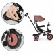 Tricicleta 3 in 1 pentru copii scaun rotativ 360 roti din spuma EVA Ecotoys WQL-066-51 - Bej - Resigilat