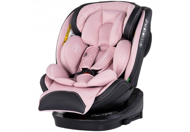 Scaun auto Chipolino Hypnotic I-Size 40-150 cm cu sistem Isofix si sezut rotativ pink marshmallow