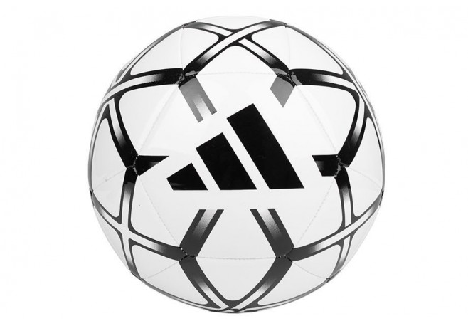 Mingie de fotbal Adidas Starlancer alb cu negru marimea 5