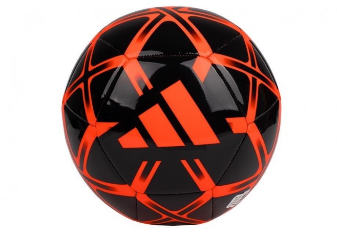 Mingie de fotbal Adidas Starlancer negru cu rosu marimea 5