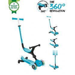 Trotineta Globber Go-Up 3 in 1 Active Eco rotire 360 blue