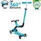 Trotineta Globber Go-Up 3 in 1 Active Eco rotire 360 blue