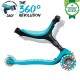 Trotineta Globber Go-Up 3 in 1 Active Eco rotire 360 blue