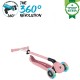 Trotineta Globber Go-Up 3 in 1 Active Eco rotire 360 roz pal