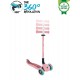 Trotineta Globber Go-Up 3 in 1 Active Eco rotire 360 roz pal