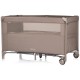 Patut pliabil Chipolino Relax tiramisu linen cu laterala culisanta